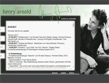 Tablet Screenshot of henryarnold.de